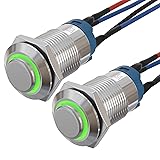 APIELE (Pcs of 2) 12mm Momentary Push Button Switch