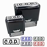 COD Cash on Delivery Bold Border Self-Inking Rubber