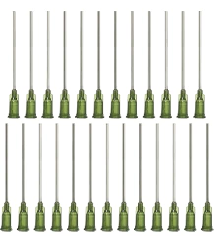 100 Aiguilles à Bout Mousse 21G 1,5 Pouces Avec Embout Luer Lock - Pour Dispensing, Neuf Sous Blister