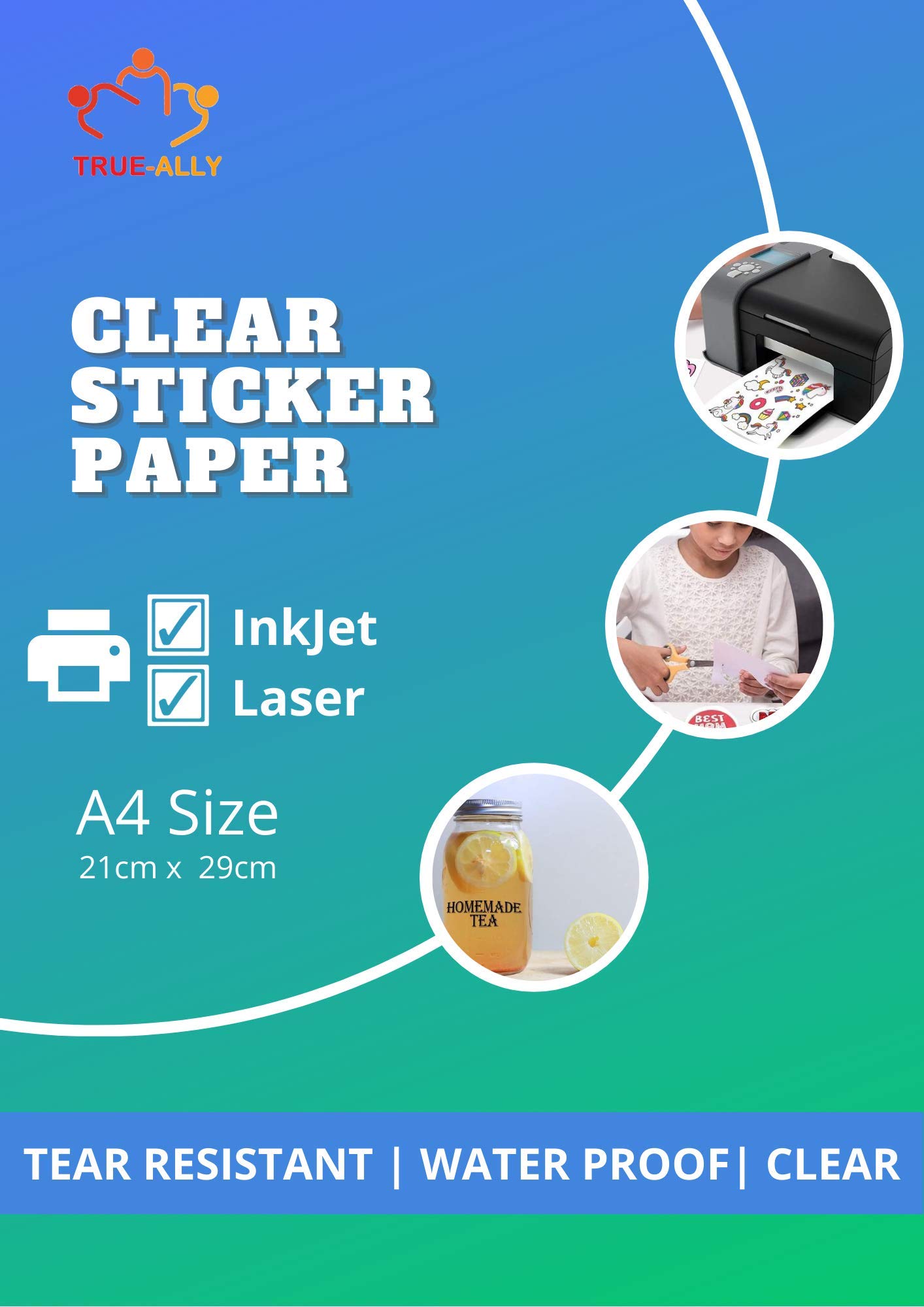 best transparent sticker paper