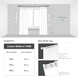 Deconovo Pencil Pleat Curtains 2 Panels Turquoise 55 x 70 Inch Blackout view 7