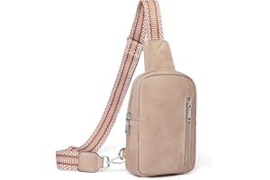 CLUCI Small Sling Bag for Women Vegan Leather Crossbody Chest Bags Trendy, Women's Fanny Pack