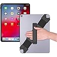joylink Universal Tablet Hand Strap Holder, 360 Degrees Swivel Leather Handle Grip with Elastic Belt, Secure & Portable for 12.9" Tablets (iPad Pro 2018),Black