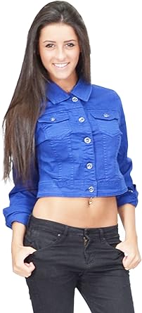 electric blue denim jacket