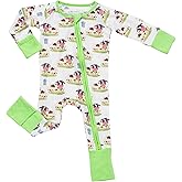 LollyBanks Baby Pajamas, Baby Romper 95% Bamboo Viscose and 5% Spandex