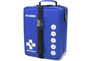 PASENHOME Professional 508 PCS First Aid Kit – 4-in-1 Detachable Emergency Medical Kit for Home, Car, Travel, Camping, Hiking, Workplace, Vehicle and Outdoor, Large First Aid Kit Survival