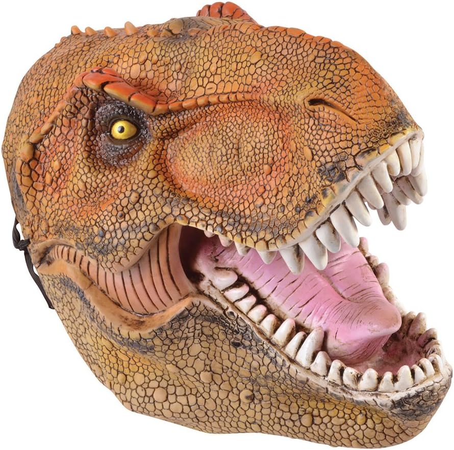 Bristol Novelty BM506 Dinosaur PVC Adult Mask, Unisex, One Size Halloween, Multi-colour - Image 3