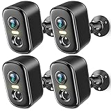 2K Security Cameras Wireless Outdoor, 4 Pack
