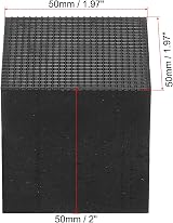 PATIKIL Rubber Anti-Vibration Pads 4 Pcs Square 2" for HVAC Air Conditioner view 2