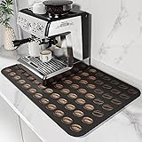 DK177 Coffee Mat Coffee Bar Mat Hide Stain
