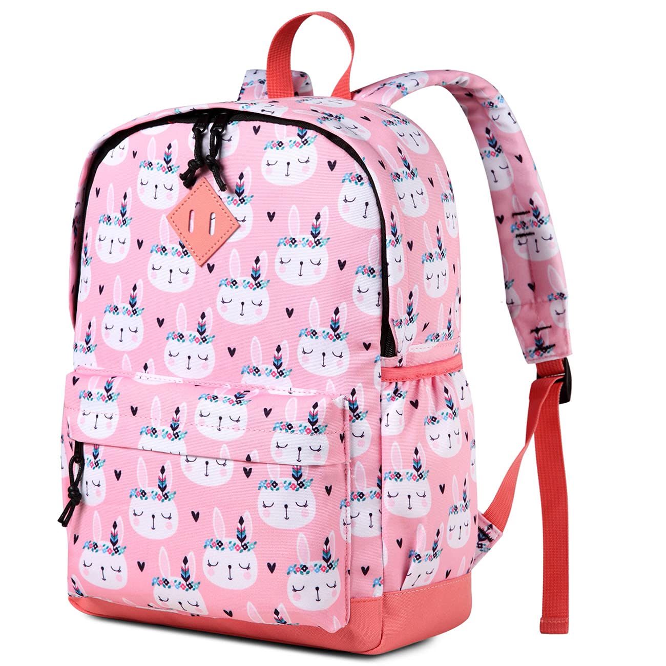 VASCHY Children's Backpack, Boys Kindergarten 4-6 Years Cute Lightweight Waterproof Dinosaur Unicorn Backpack for A4 Primary Folders Preschool with Chest Strap, Rabbit, Taille unique, Daypacks