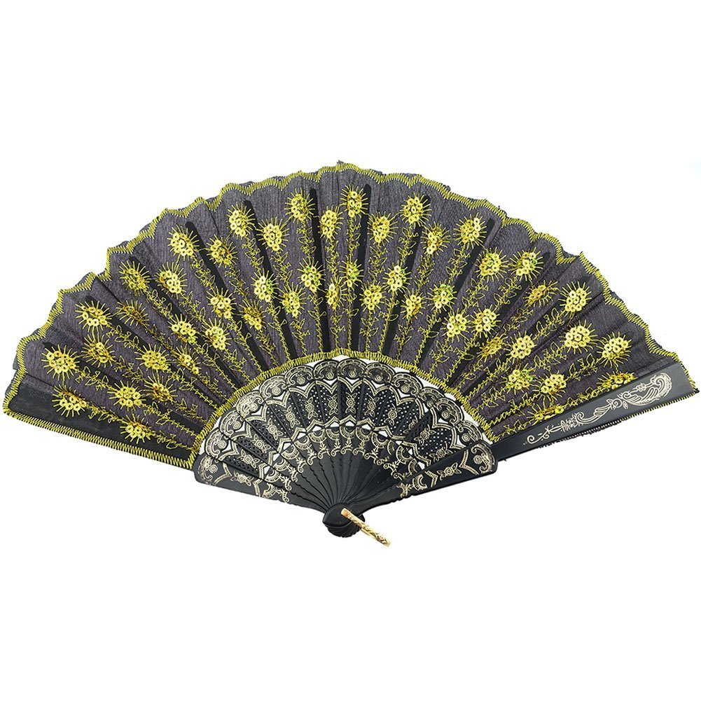 HLJgift Folding Hand Held Fans Bulk for Women Pack of 10 Mixed Color 610731872144 eBay