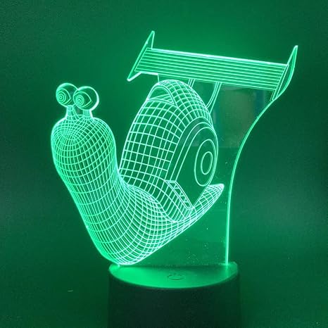 orangeww Caracol 3d / Decoración de sala de estar Luz de noche LED ...