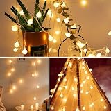Fulighture Fairy Lights Battery Operated 5m 40LED Globe String Light Warm White view 4