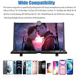 20" Screen Magnifier,3D HD Mobile Phone Magnifier