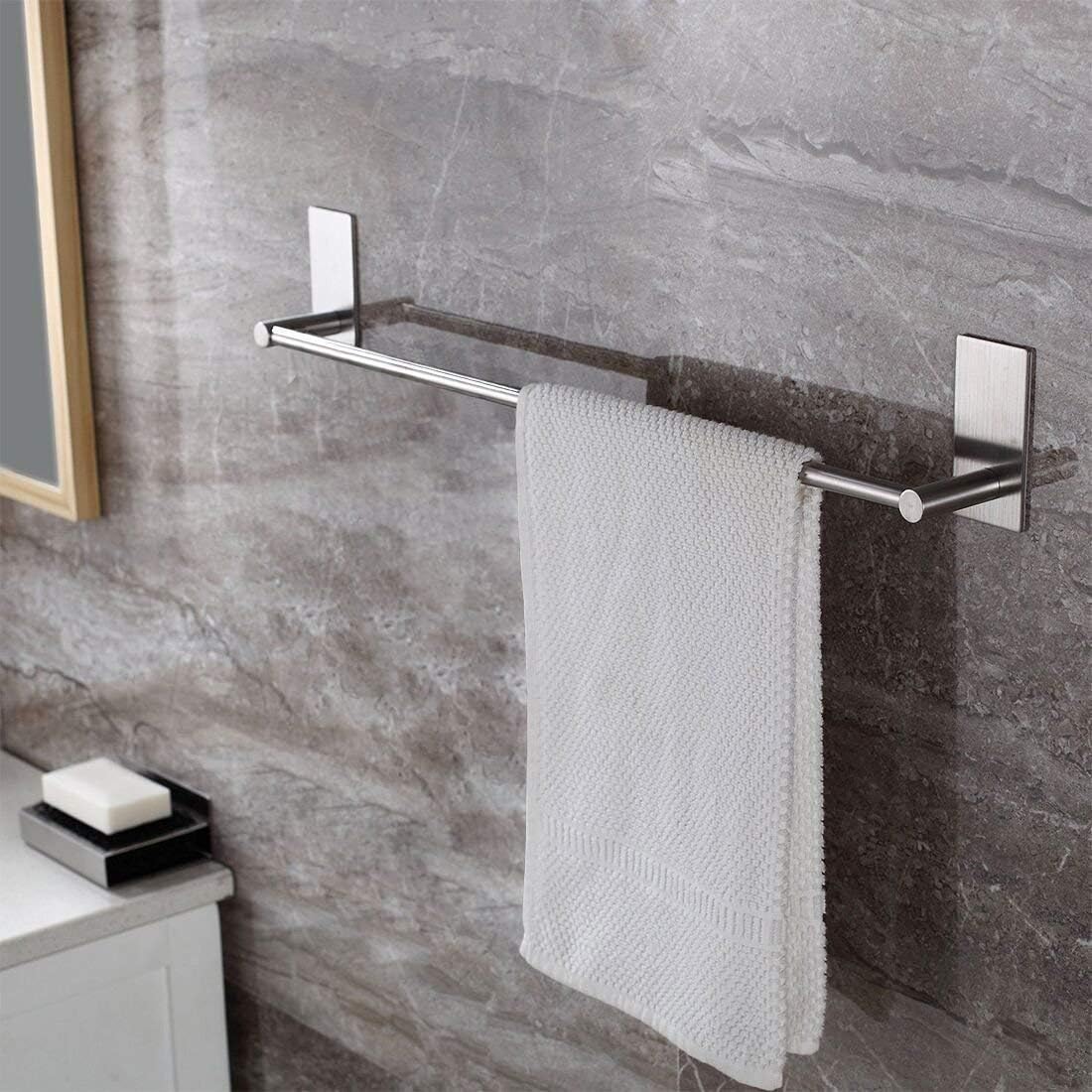 Amazon Com Taozun Towel Bar Self Adhesive 21 65 Inch Bathroom