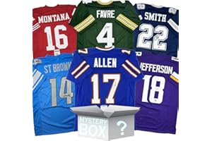 HOFSM.COM HALL OF FAME SPORTS MEMORABILIA Random Autographed/Signed Football Jersey Mystery Box with PSA JSA or Beckett COA