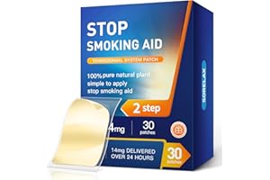 TUWYFE 【30 Patches】 Smoking Aid Stop Smoking Patch Step 2, Easy and Effective Anti-Smoking Stickers - Best Product to Quit Smoking (Stop Smoking Step 2 [14 mg])
