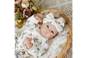 BABEVIIMT Lifelike Reborn Baby Dolls - 20Inch Soft Vinyl Realistic Newborn Baby Dolls Poseable Real Life Baby Girls Dolls with Doll Accessories and Gift Box for 3+ Year Old Girls Kids