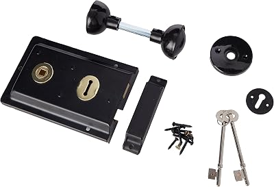 ERA Rim 6 x 4-inch Sashlock with Handles Black