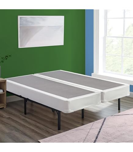 Split Foundation Fully Assembled Bed Foundation 4-Piece Split Queen Size Box Spring ...
