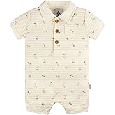 Gerber baby-boys Cotton Polo Romper