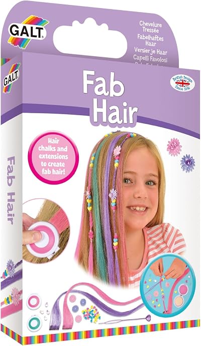 Galt Toys Fab Hair Chalk Kit & Extensions Set Ages 6+