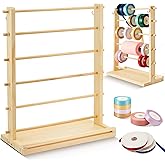 Ribbon Storage Holder - Craft Room Organiser Display Stand For Satin, Velvet, Organza - Metal Thread Rack - 3 Layer Mesh Stand, Keep Your Crafting - View #10