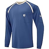 VANDISI FR Shirts for Men 100% Cotton 5.5oz Lightweight NFPA2112/CAT2 Flame Resistant Shirts for Men Long Sleeve