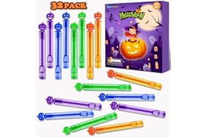 KANNOVE Halloween Treats Non Candy for Kids 32-100 Pack,Mini Bubble Wands for Toddlers, Halloween Party Favors Supplies Boo Basket Goodie Bag Stuffer Fillers,Small Classroom Toys Gifts Prizes for Boys Girls
