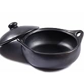 Ancient Cookware, Chamba Flat Clay Casserole, Large, 5 Quarts
