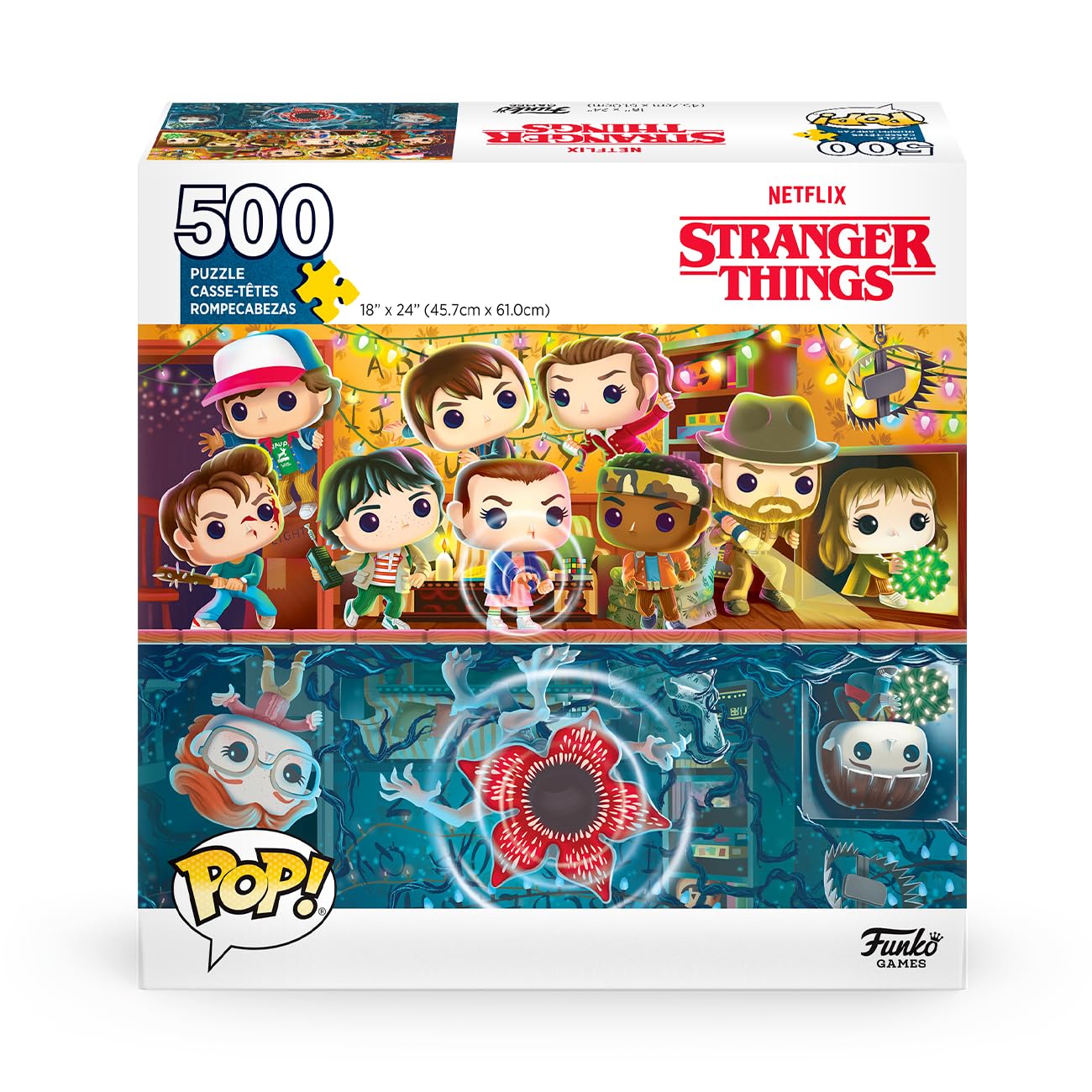 Funko POP! Puzzle - Stranger Things - Upside Down - Funko - Jigsaw - 500 pieces - 45.7cm x 61 cm - English