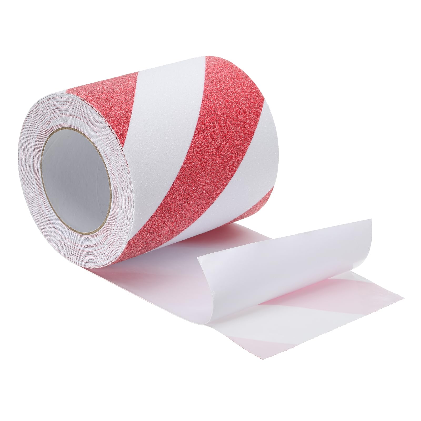 PATIKIL 15cm x 10 Meters Anti Slip Traction Tape, Non-Slip Grip Tape Non Skid Tread Safety Tape for Stairs Steps Scooter Deck, Red and White