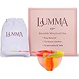 LUMMA Menstrual Disc | Includes Carrying Pouch and Silicone String for Easy Removal | Comfortable & Sustainable Choice to Tampons | Reusable Medical Grade Silicone, Leak-Proof | Unicorn, Short-Cervix