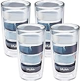 Tervis Made in USA Double Walled Kelly Ventura Insulated Plastic Tumbler Cup Keeps Drinks Cold & Hot, 16oz 4pk, Sorbet Stripe
