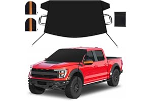 FXUP Car Windshield Cover for Ice and Snow Heavy Duty 600D Waterproof Oxford Fabric Windshield Snow Cover Fit for Most Cars T