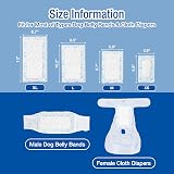 Pet Soft Pet Soft Dog Diaper Liners 100 Count Blue Bone M Nappy Booster Pads view 4
