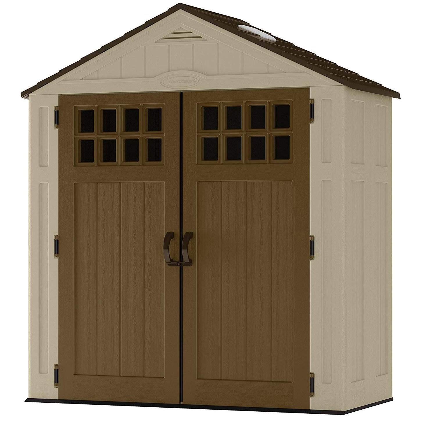 Suncast 6' x 3' Vertical Shed Outdoor Storage for Backyard