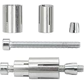 Motorcycle Bar End Mounting Screw Set Motorcycle Handlebar Bar End Mirror Adapter Universal 13mm-24mm Handlebar Expansion Screws for 7/8'' Handle Bar Grip End (2 Pack)