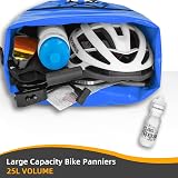 ROCKBROS 25L-32L Waterproof Bike Pannier Bag Rear Rack Bag Blue view 4