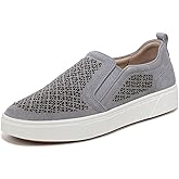 Vionic Women's Sneaker Kimmie Perf- Comfortable Slip Ons That Includes a Built-in Arch Support Insole That Helps Correct Pronation and Alleviate Heel Pain Caused by Plantar Fasciitis