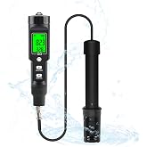 Rowyet Dissolved Oxygen Meter with ATC,Portable Dissolved Oxygen Test Kit Range 0.0-40mg/L,DO Meter with Electrode Filling Fluid,Water Test Kit for Swimming Pools,Aquarium,Fish Pond.