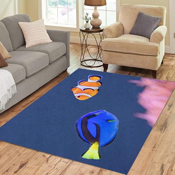 Semtomn Alfombra de área de 2 pies x 3 pies Zodiac Sky Abstract patrón