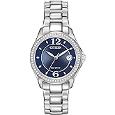 Citizen Women's Eco-Drive Dress Classic Crystal Watch in Stainless Steel