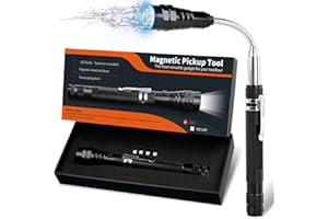 PARIGO Stocking Stuffers for Men Women LED Telescoping Magnetic Pickup Tools Extendable 22", Unique Birthday White Elephant Ideas Gifts for Him Dad Husband Grandpa for Hard to Reach Place