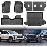 for 2025 2026 Chevy Equinox/GMC Terrain Floor Mats Cargo Liner and Backrest Mat TPE All Weather TPE Rubber Protection Mats for Chevy Equinox Accessories (Not for EV)
