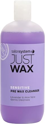 Salon System 500ml Just Wax Pre Wax Sensitive Skin Cleansing Hygiene Gel view 1