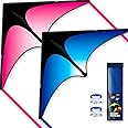 SGftre Delta Kite Set for Kids and Adults，Extremely Easy to Launch for Beginners, Perfect for Beaches and Parks，Kites for Beach Trip Park Family Outdoor Games and Activities