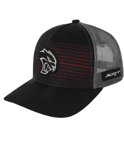 Dodge SRT Hellcat Redeye Rumble Snapback Trucker Hat | Black