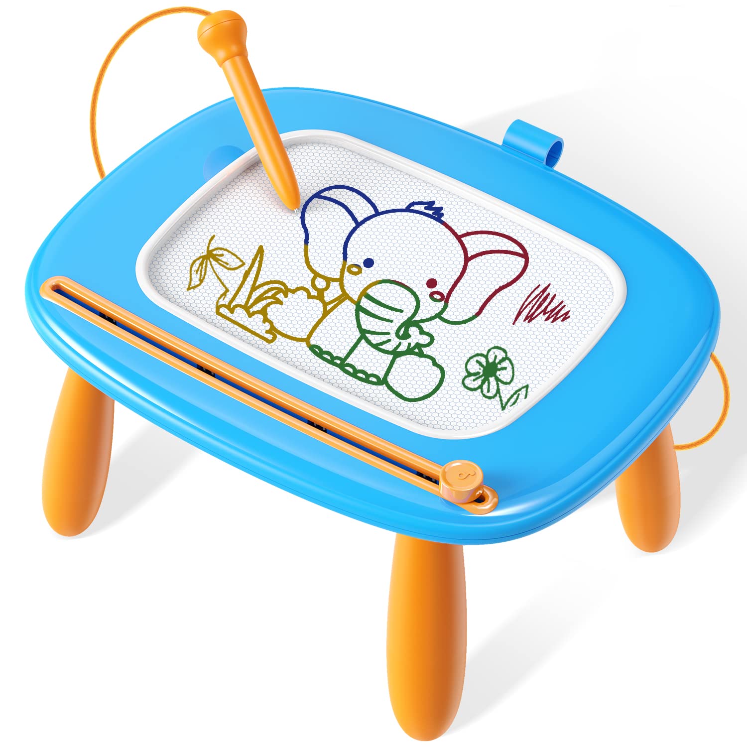 Photo 1 of Seimome Toddlers Toys Ages 1-3, Magnetic Drawing Board, Doodle Board Pad Learning and Educational Toys for 18 Months Baby 1-3 Yr Kids Birthday Gifts - Blue